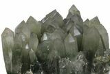 Hedenbergite Included Quartz Crystal Cluster - Mongolia #163988-3